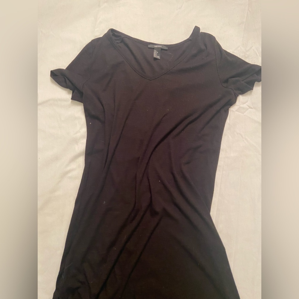 forever 21 large t shirt black dress